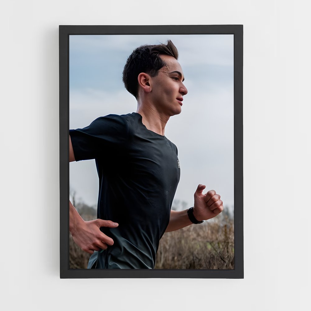 Poster En Course Libre – affiche Athlétisme (vue 2)